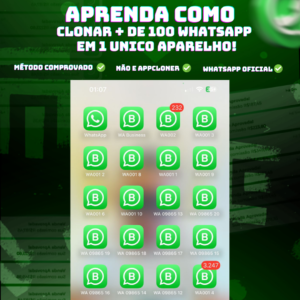 Aprenda Como Clonar mais de 100 Whatsapp